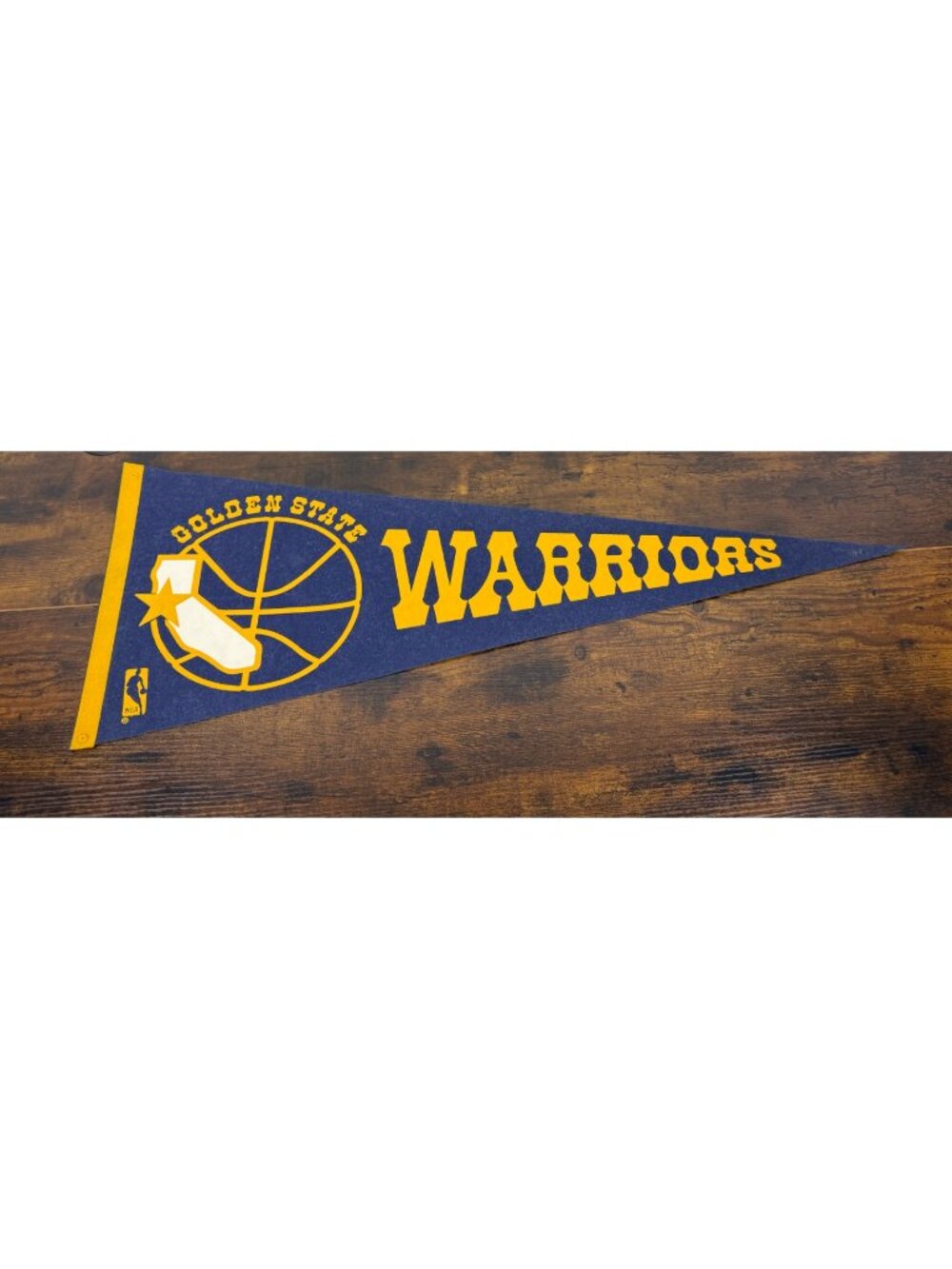 Golden State Warriors Vintage Felt Pennant NBA Basketball Memorabilia
